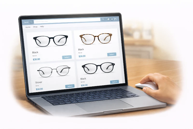 handlar multifocal glasögon online